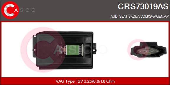 Casco CRS73019AS - Rezistor, ventilator habitaclu aaoparts.ro