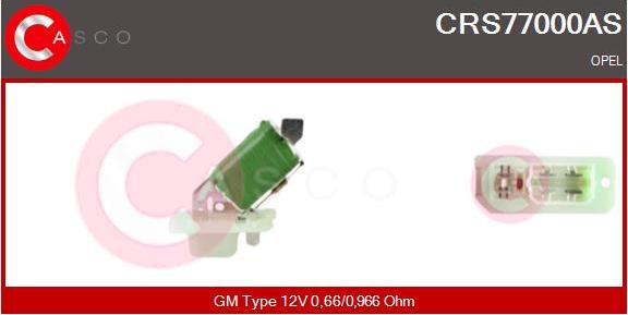 Casco CRS77000AS - Rezistor, ventilator habitaclu aaoparts.ro