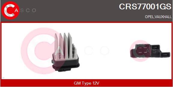 Casco CRS77001GS - Rezistor, ventilator habitaclu aaoparts.ro