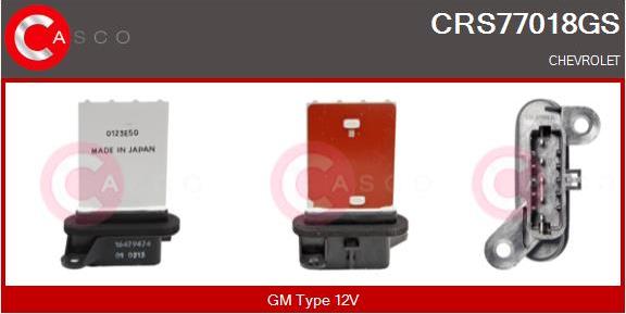 Casco CRS77018GS - Rezistor, ventilator habitaclu aaoparts.ro