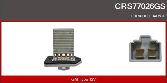 Casco CRS77026GS - Rezistor, ventilator habitaclu aaoparts.ro