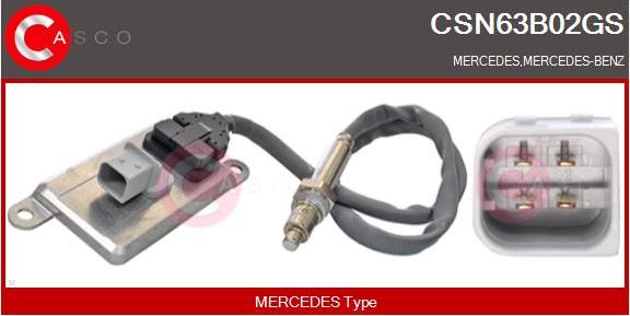 Casco CSN63B02GS - Senzor NOx, injectie aditiv aaoparts.ro