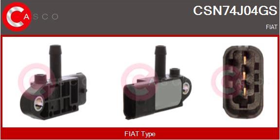 Casco CSN74J04GS - Senzor, presiune gaze evacuare aaoparts.ro