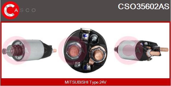 Casco CSO35602AS - Solenoid, electromotor aaoparts.ro