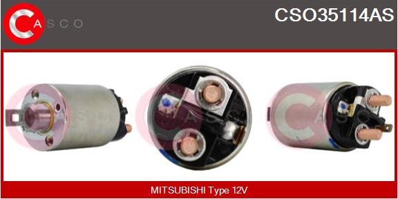 Casco CSO35114AS - Solenoid, electromotor aaoparts.ro