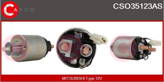 Casco CSO35123AS - Solenoid, electromotor aaoparts.ro
