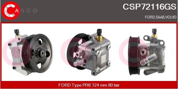 Casco CSP72116GS - Pompa hidraulica, sistem de directie aaoparts.ro
