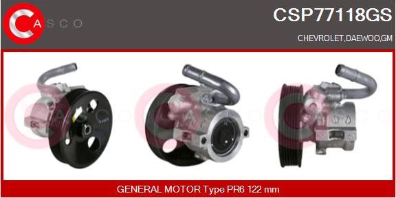 Casco CSP77118GS - Pompa hidraulica, sistem de directie aaoparts.ro