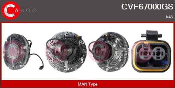 Casco CVF67000GS - Cupla, ventilator radiator aaoparts.ro