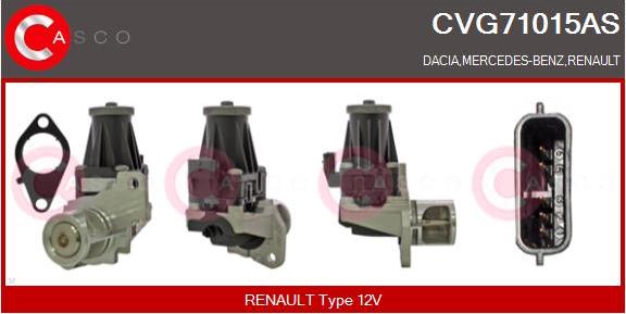 Casco CVG71015AS - Supapa EGR aaoparts.ro