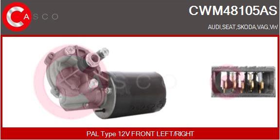 Casco CWM48105AS - Motor stergator aaoparts.ro