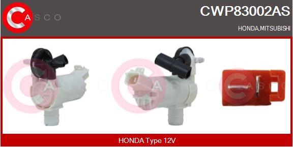 Casco CWP83002AS - Pompa de apa,spalare parbriz aaoparts.ro