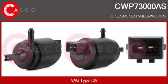 Casco CWP73000AS - Pompa de apa,spalare parbriz aaoparts.ro