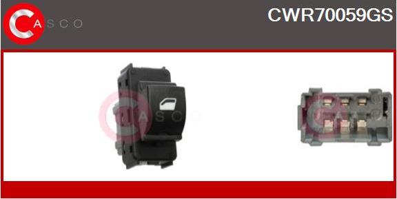 Casco CWR70059GS - Comutator,macara geam aaoparts.ro