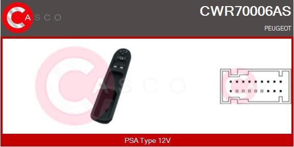 Casco CWR70006AS - Comutator,macara geam aaoparts.ro