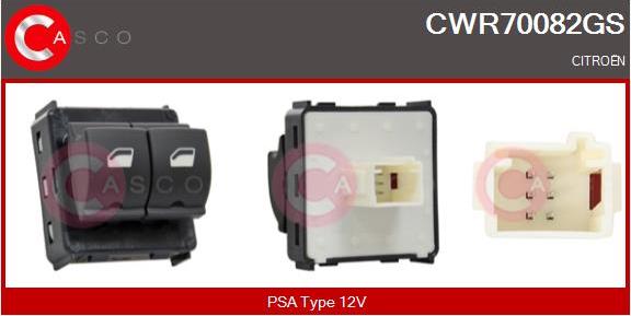 Casco CWR70082GS - Comutator,macara geam aaoparts.ro