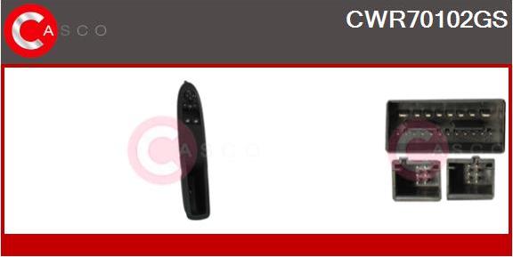 Casco CWR70102GS - Comutator,macara geam aaoparts.ro