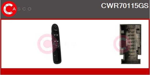 Casco CWR70115GS - Comutator,macara geam aaoparts.ro