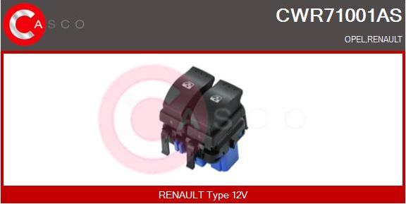 Casco CWR71001AS - Comutator,macara geam aaoparts.ro