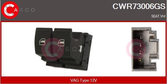 Casco CWR73006GS - Comutator,macara geam aaoparts.ro