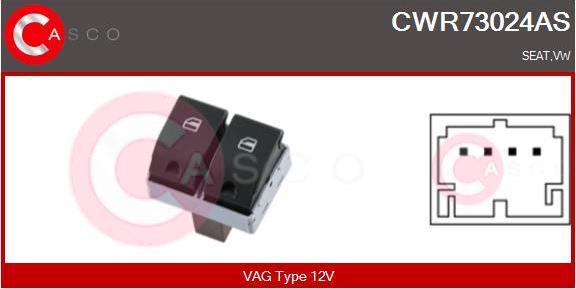 Casco CWR73024AS - Comutator,macara geam aaoparts.ro