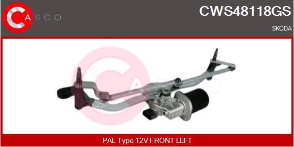 Casco CWS48118GS - Sistem stergator parbriz aaoparts.ro