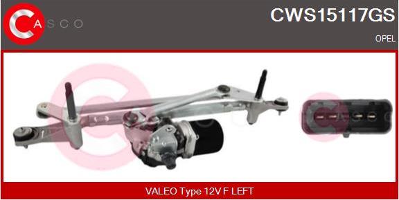 Casco CWS15117GS - Sistem stergator parbriz aaoparts.ro