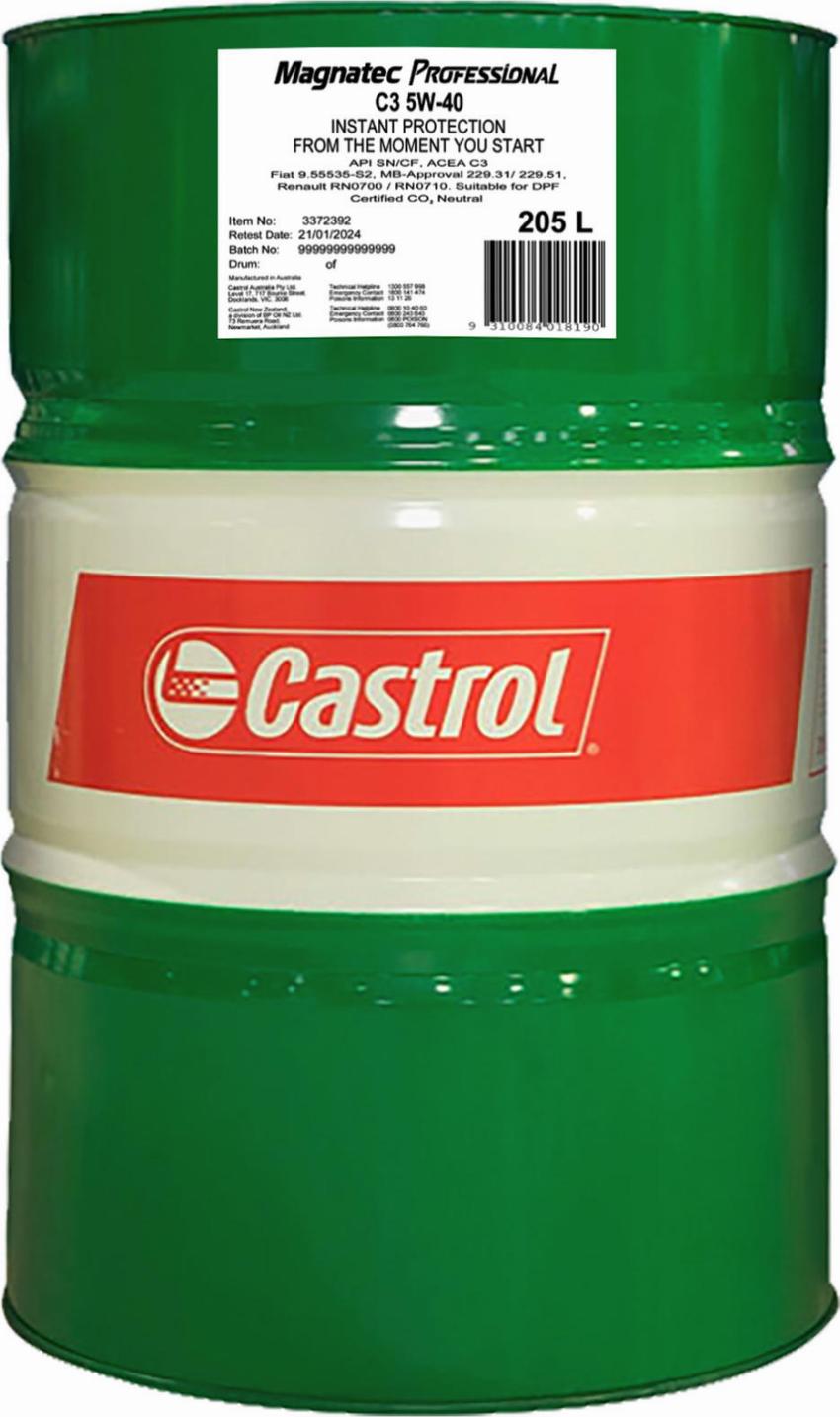 CASTROL 3372392 - Ulei de motor aaoparts.ro