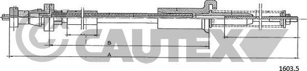 Cautex 761087 - Cablu acceleratie aaoparts.ro