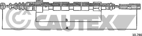 Cautex 763009 - Cablu, frana de parcare aaoparts.ro