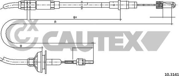 Cautex 762935 - Cablu ambreiaj aaoparts.ro