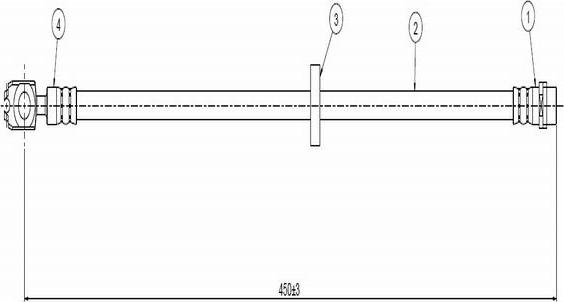 CAVO C800 543B - Furtun frana aaoparts.ro