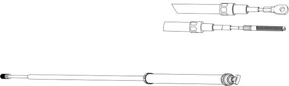 CEF BW02117 - Cablu, frana de parcare aaoparts.ro