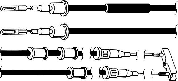 CEF OP02159 - Cablu, frana de parcare aaoparts.ro