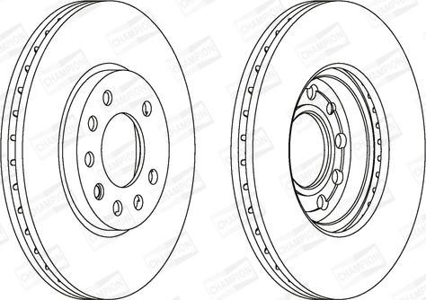 Champion 562070CH - Disc frana aaoparts.ro