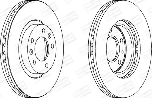 Champion 562126CH - Disc frana aaoparts.ro