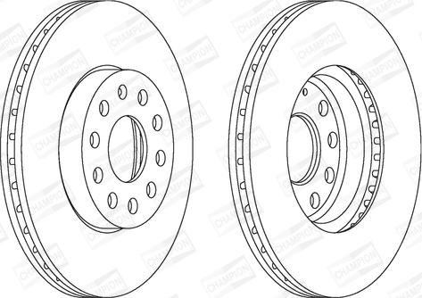 Champion 562235CH - Disc frana aaoparts.ro