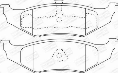 Dodge K05066641AA - Set placute frana,frana disc aaoparts.ro