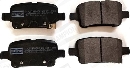 Champion 573706CH - Set placute frana,frana disc aaoparts.ro