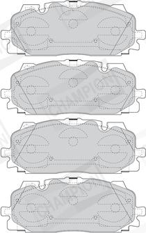 Champion 573773CH - Set placute frana,frana disc aaoparts.ro