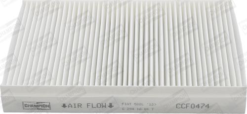 Champion CCF0474 - Filtru, aer habitaclu aaoparts.ro