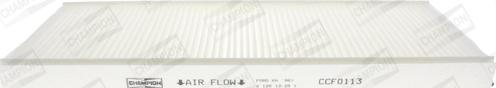 Champion CCF0113 - Filtru, aer habitaclu aaoparts.ro