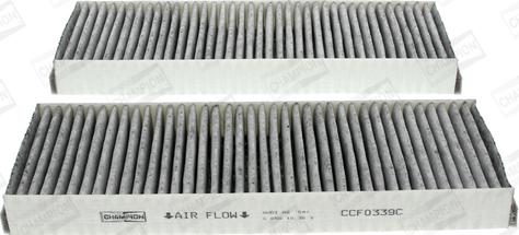 Champion CCF0339C - Filtru, aer habitaclu aaoparts.ro