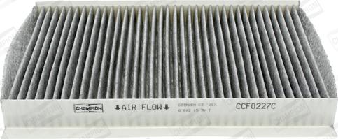 Champion CCF0227C - Filtru, aer habitaclu aaoparts.ro