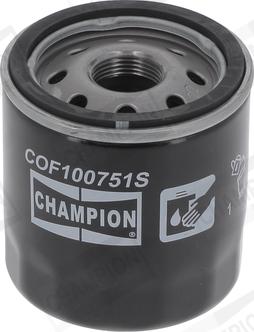 Champion COF100751S - Filtru ulei aaoparts.ro
