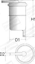 Champion L119/606 - Filtru combustibil aaoparts.ro