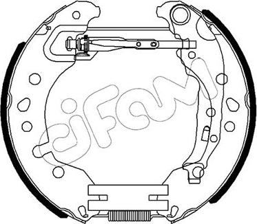 Cifam 151-496 - Set saboti frana aaoparts.ro