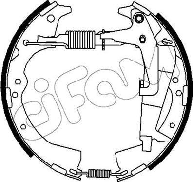 Cifam 151-498 - Set saboti frana aaoparts.ro