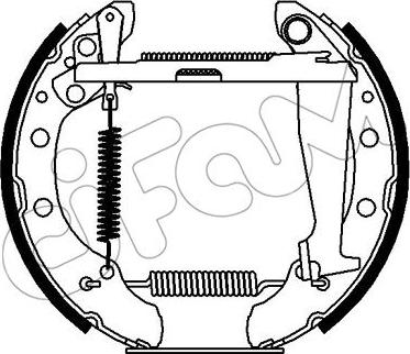 Cifam 151-415 - Set saboti frana aaoparts.ro