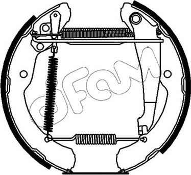 Cifam 151-504 - Set saboti frana aaoparts.ro